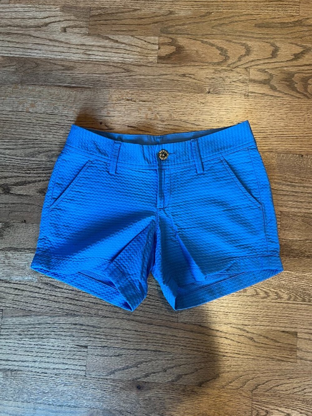 Lily Pulitzer Blue Cotton "The Callahan" Shorts